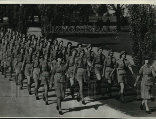 1941 Press Photo women in organization known as the Militors in Melbourne - Historic Images
