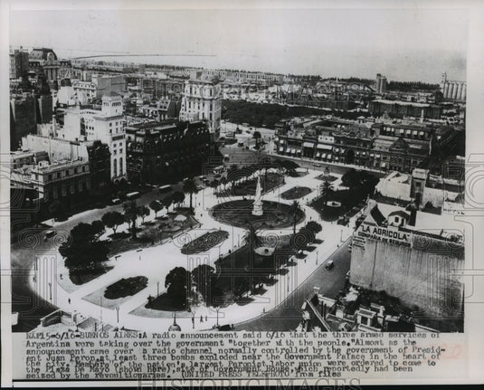 Press Photo Plaza de Mayo, Government House, Buenos Aires, Argentina - mjw01488 - Historic Images
