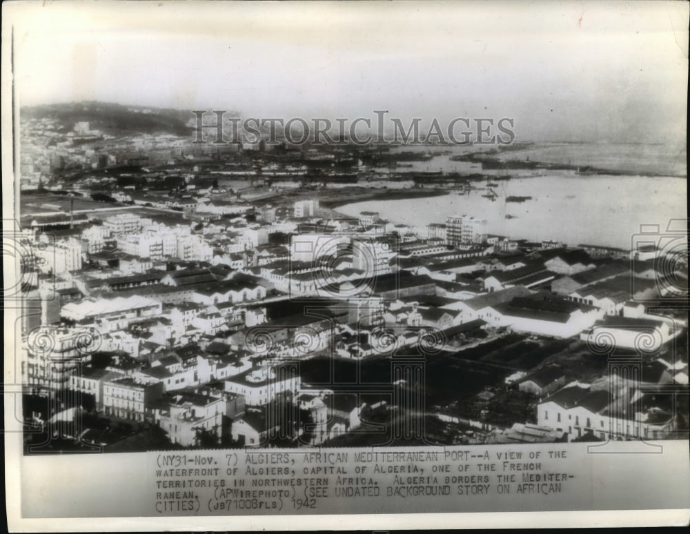 1942 waterfront of Algiers, capital of Algeria - Historic Images