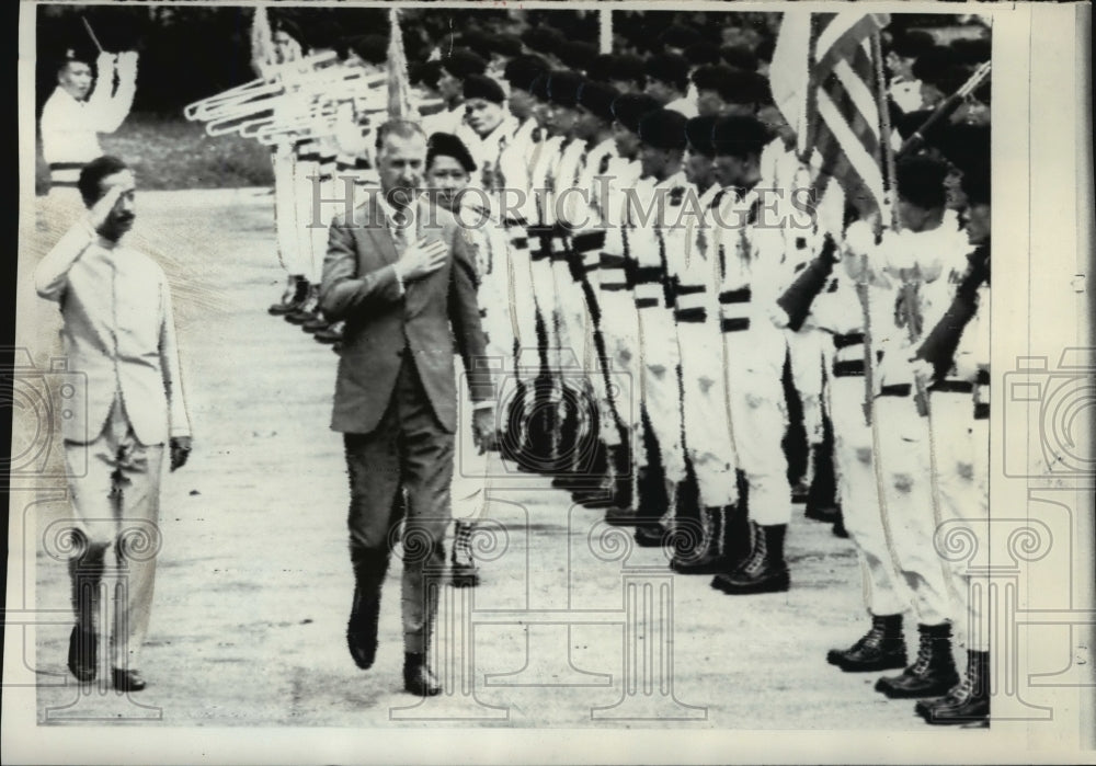 1970 Press Photo Spiro Agnew and Nguyen Cao Ky, ceremony in South Vietnam - Historic Images