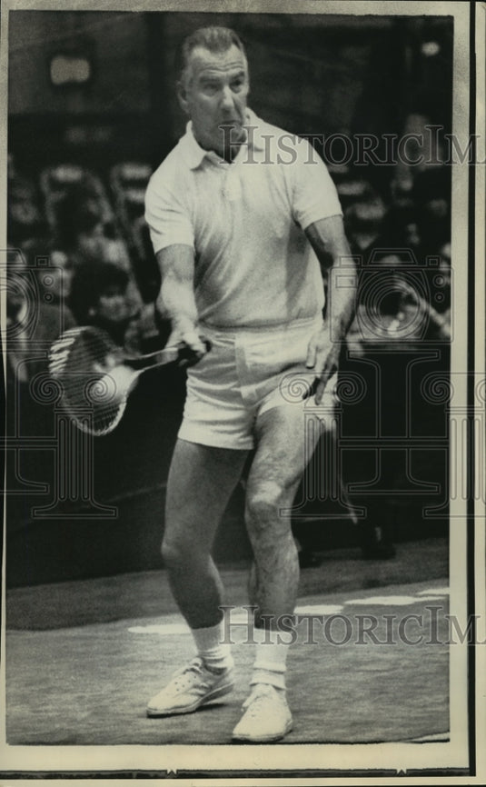 1972 Vice President Spiro Agnew plays tennis in Washington, D.C. - Historic Images