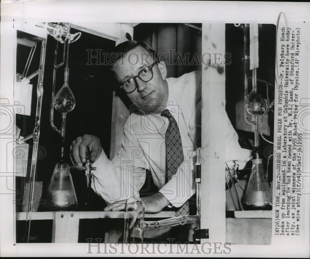 1955 Nobel Price winner for Physics is Doctor Kusch of Columbia U. - Historic Images