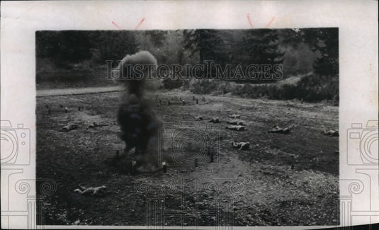 1962 Press Photo Wisconsin National Guard Train for Infiltration, Ft. Lewis, WA - Historic Images
