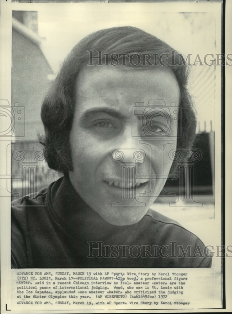 1972 Professional figure skater Tim Wood is with the Ice Capades ...