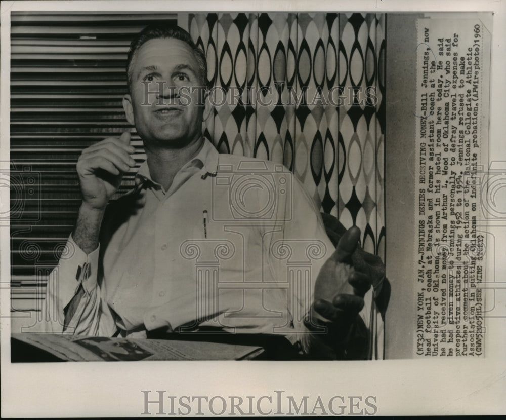 1960 New York-Football coach, Bill Jennings denies receiving money - Historic Images