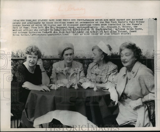 1965 New York's-American women installed in the Women's Hall of Fame - Historic Images