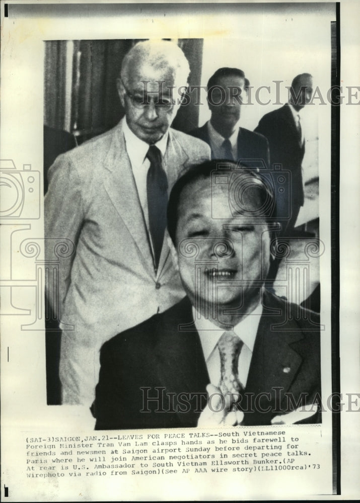 1973 Press Photo South Vietnamese Foreign Minister Tran Van Lam, Saigon - Historic Images