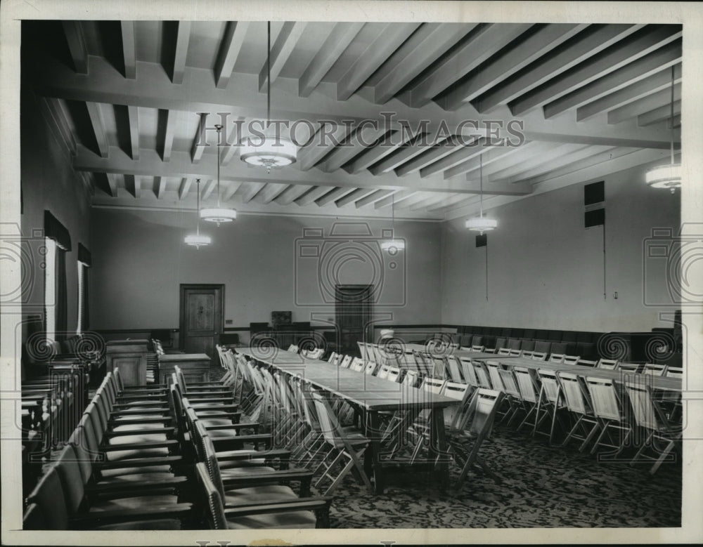 1945 workroom in the veteran&#39;s War Memorial building, San Francisco - Historic Images