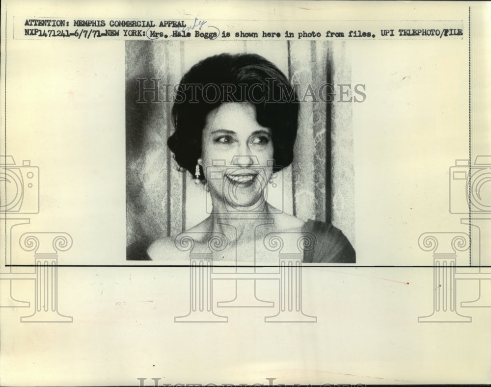 1971 Press Photo Mrs. Hale Boggs - mjw06044 - Historic Images