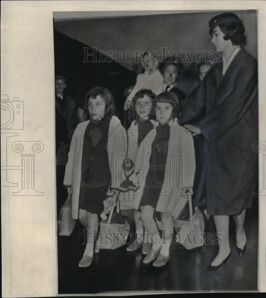 1961 Refugee Children from Katanga, Congo, arrive in Belgium-Historic Images