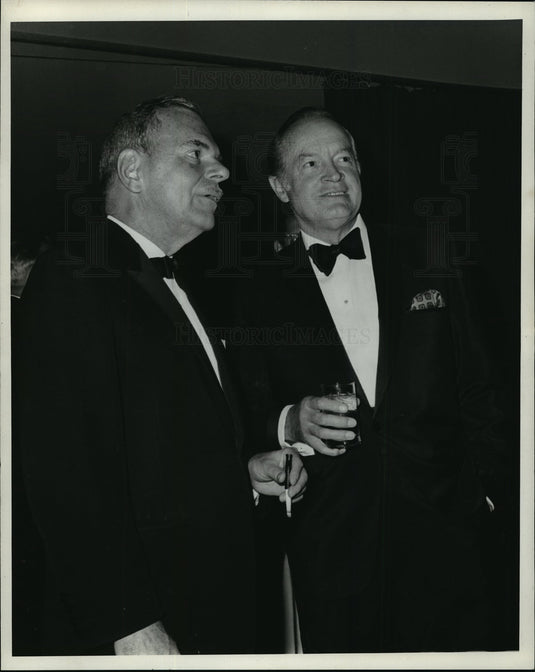 1969 Thomas Dewey talks with comedian Bob Hope  - Historic Images
