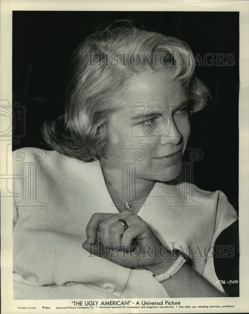 1963 Press Photo Jocelyn Brando, "The Ugly American," Actress. - mjx01546-Historic Images