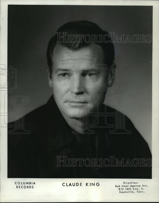 1985 Press Photo Claude King, Singer - mjx01755-Historic Images