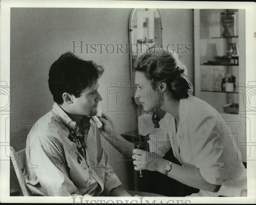 1985 Press Photo Robin Williams plays in &quot;The World According to Garp&quot;-Historic Images