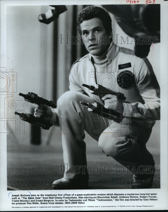 1979 Press Photo Joseph Bottoms in The Black Hole - mjx02459-Historic Images