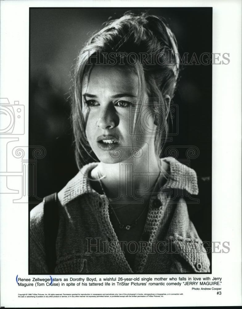 Press Photo Renee Zellwegger in Jerry Maguire - mjx02601-Historic Images