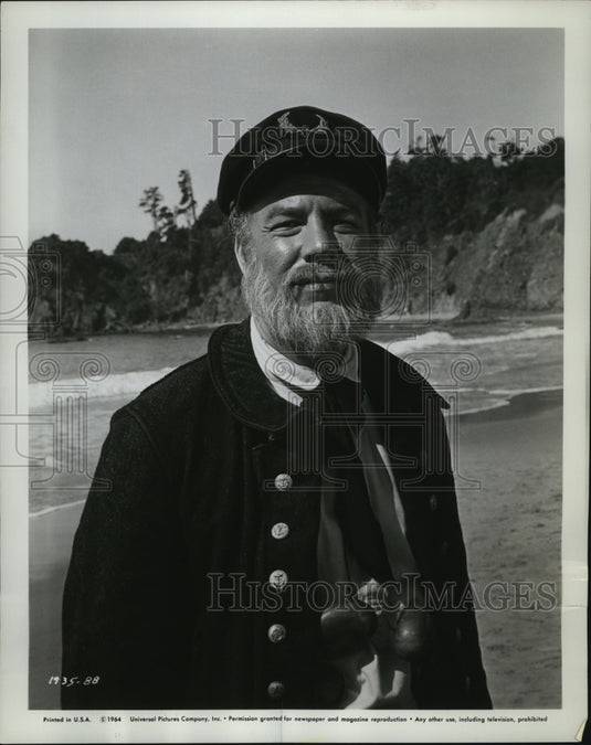 1964 Press Photo George Kennedy in Island of the Blue Dolphins - mjx03224-Historic Images
