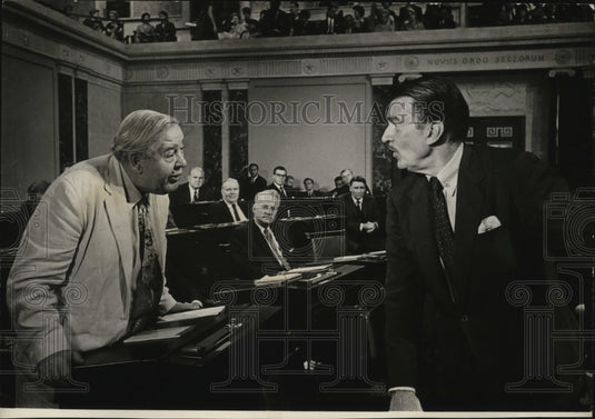 1962 Press Photo Charles Laughton and Walter Pidgeon in Advice and Consent-Historic Images