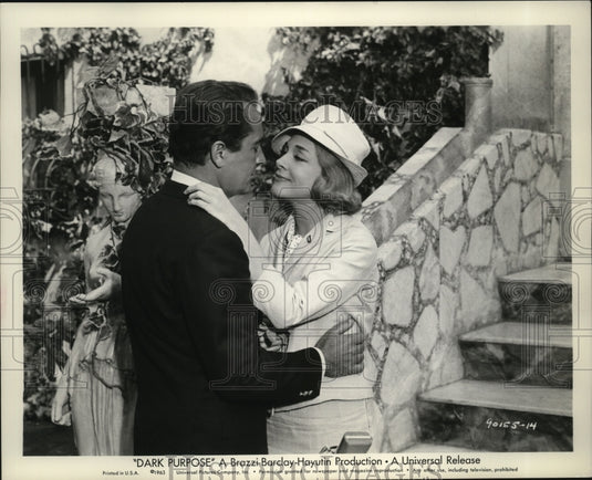 1964 Press Photo Rossano Brazzi in Dark Purpose - mjx03337-Historic Images