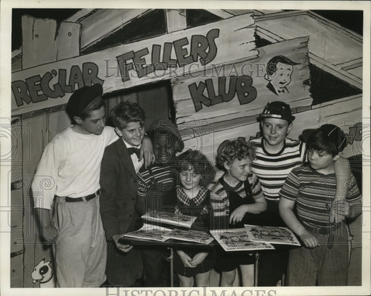 1961 Press Photo WTMJ-Radio program Reg'lar Fellers Klub - mjx03375-Historic Images