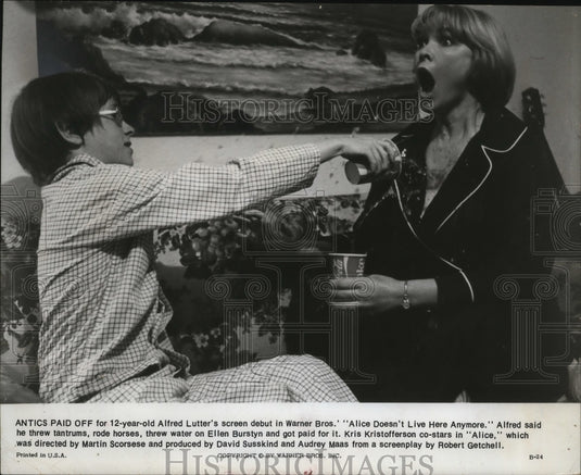 1978 Press Photo Alfred Lutter& E. Burstyn in Alice Doesn't Live Here Anymore-Historic Images