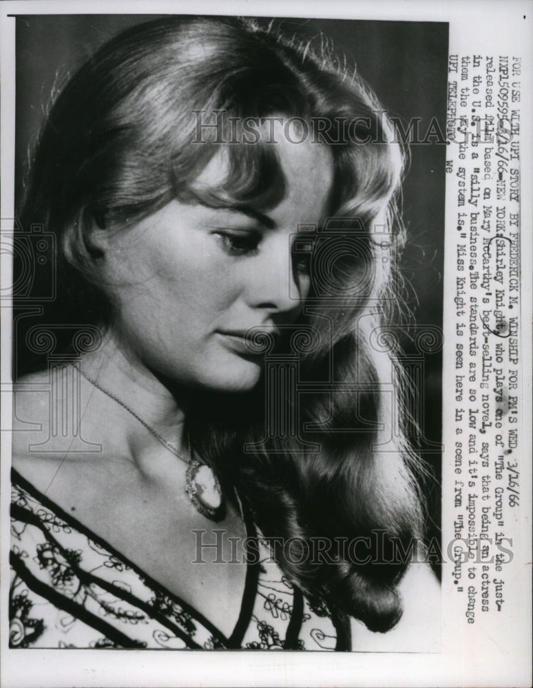 1966 Press Photo Shirley Knight in The Group - mjx03771-Historic Images