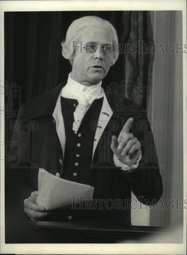 1986 Press Photo Barry Bostwick in "George Washington: The forging of Nation"-Historic Images