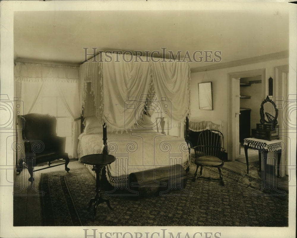 1931 Press Photo George Washington&#39;s bedroom at Mount Vernon - mjx04081-Historic Images