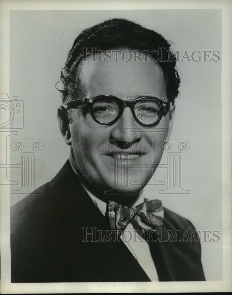 1955 Press Photo Kenny Delmar, Comedian, Will Appear in &quot;Shoot It Again&quot;-Historic Images