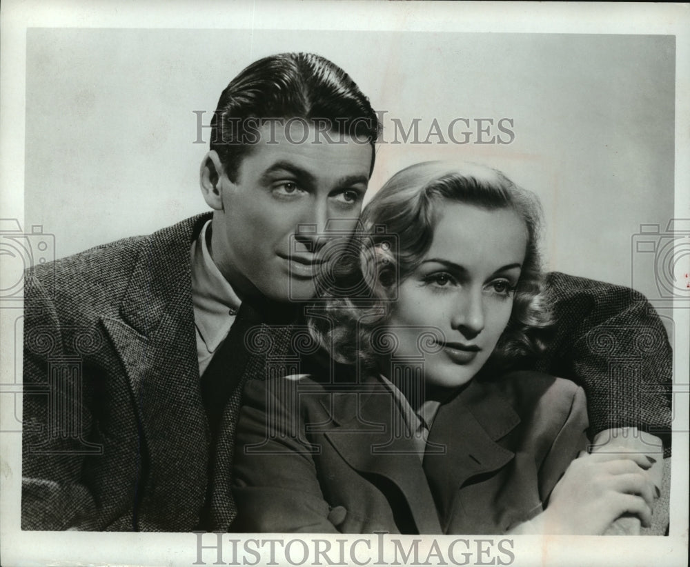1971 Press Photo James Stewart and Carole Lombard in &quot;Made For Each Other&quot;-Historic Images