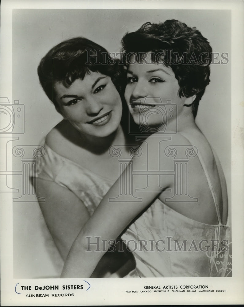 1965 Press Photo The DeJohn Sisters, Vocal Duo - mjx05242-Historic Images