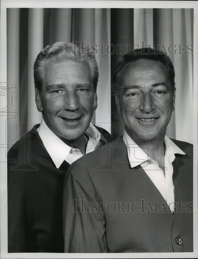 1967 Press Photo Durward Kirby &amp; Garry Moore reunited in The Gabby Moore Show-Historic Images