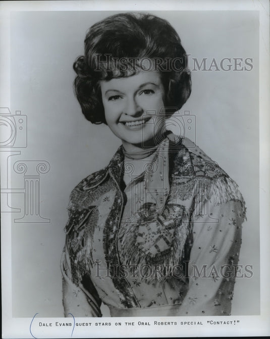1970 Press Photo Dale Ecans guest stars on the Oral Roberts Special "Contact!"-Historic Images