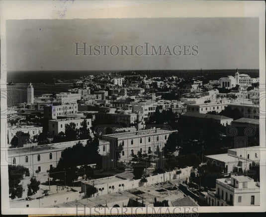 1940 Press Photo A View of the Water Front at Tripoli in Italy - mjx05847-Historic Images