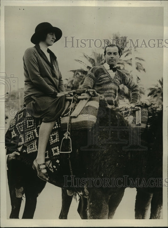 Press Photo Prince Ferdinand of Liechtenstein and his bride on Honeymoon.-Historic Images