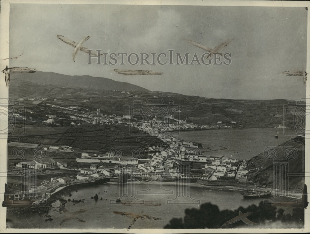 1926 Press Photo Horta Harbor, Azores Islands, Portugal - mjx06567- Historic Images