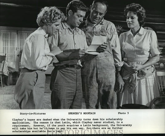 1963 Press Photo James MacArthur in Spencer's Mountain - mjx08501-Historic Images