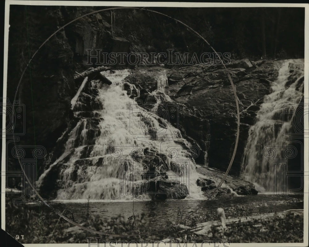 Press Photo Potato River Falls at Gurney, Wiscosnin - mjx09840-Historic Images