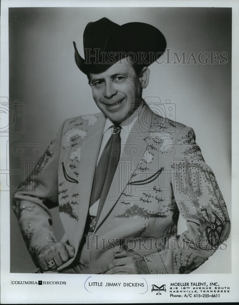 1971 Little Jimmy Dickens, US singer  - Historic Images