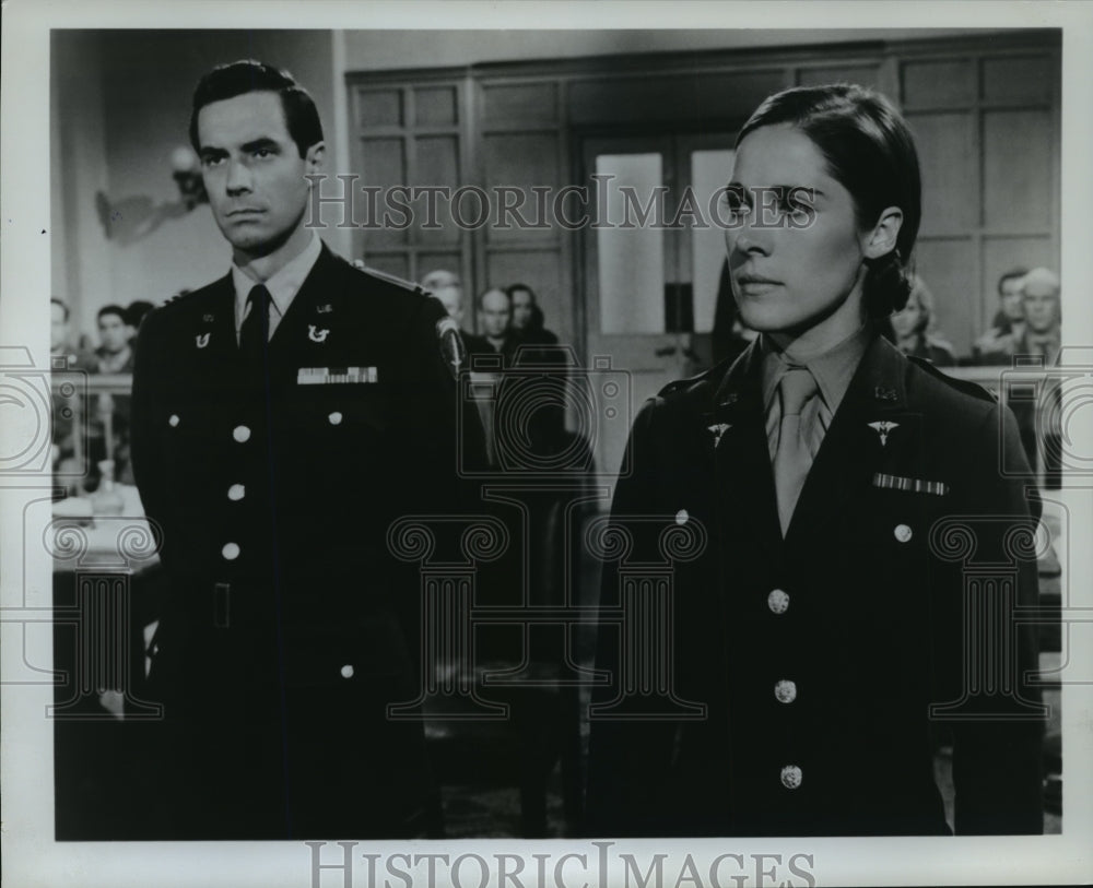 1966 Press Photo Joan Hackett and Brad Williams in "Court Martial" - mjx11489- Historic Images