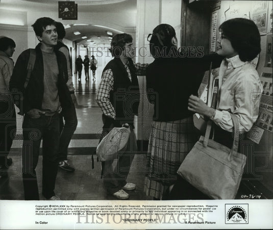 1980 Press Photo Timothy Hutton & Elizabeth McGovern in Ordinary People-Historic Images