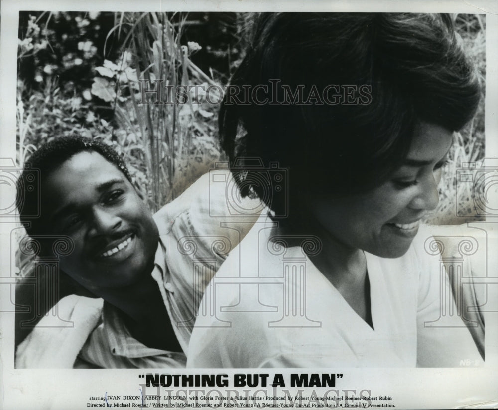 1965 Press Photo Ivan Dixon, with Abbey Lincoln in "Nothing But a Man."-Historic Images