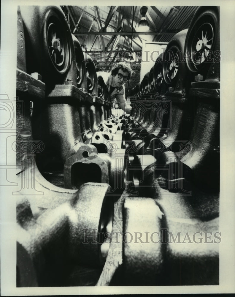 1981 Press Photo Turbochargers Ready for Installation at J. I. Case Company-Historic Images