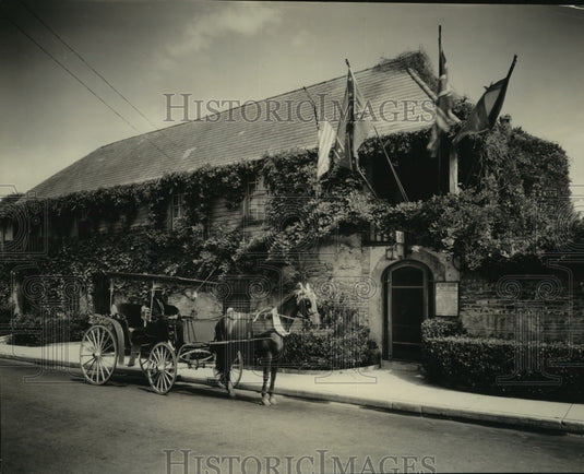 1939 Press Photo "Oldest house under four flags" in Saint Augustine Florida-Historic Images