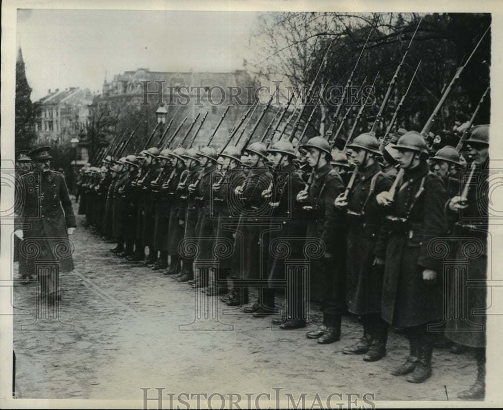 1929 Belgian troops leave 2nd zone of Rhineland, at Aix-La-Chapelle-Historic Images