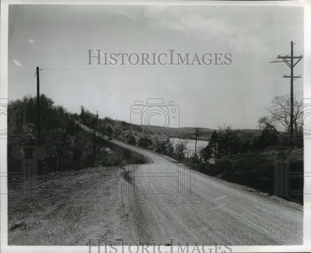 1956 Press Photo result of Missouri&#39;s &quot;takeover&quot; rural road program - mjx16299-Historic Images