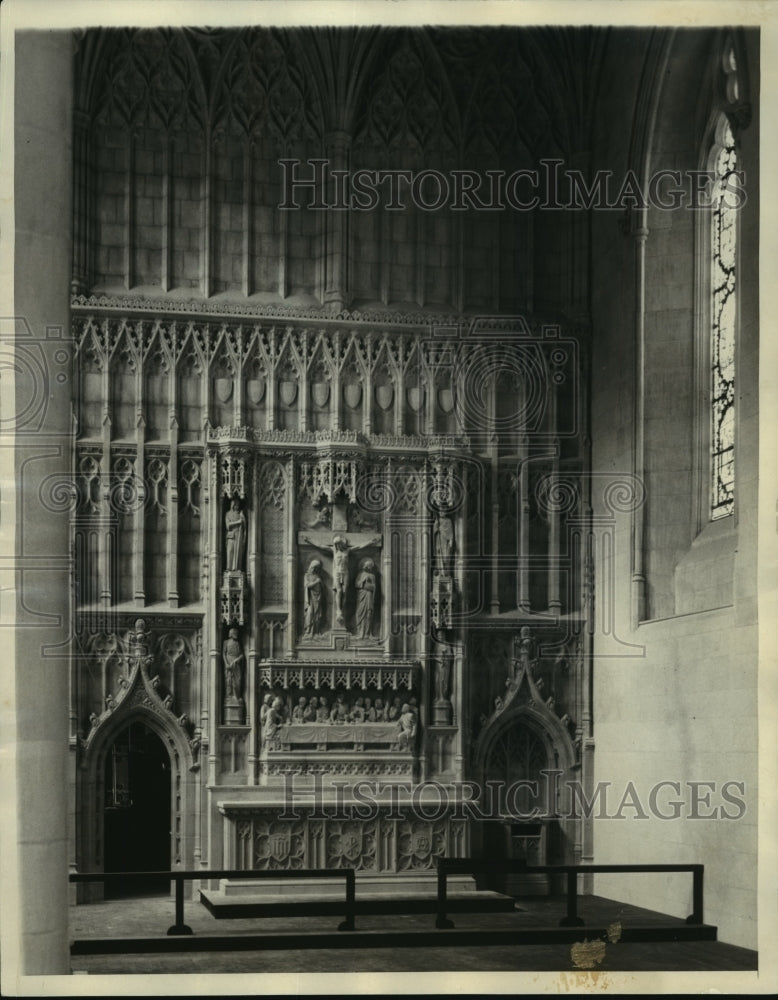 1932 Press Photo Great Choir &amp; Sanctuary in Washington Cathedral, Mount Alban-Historic Images