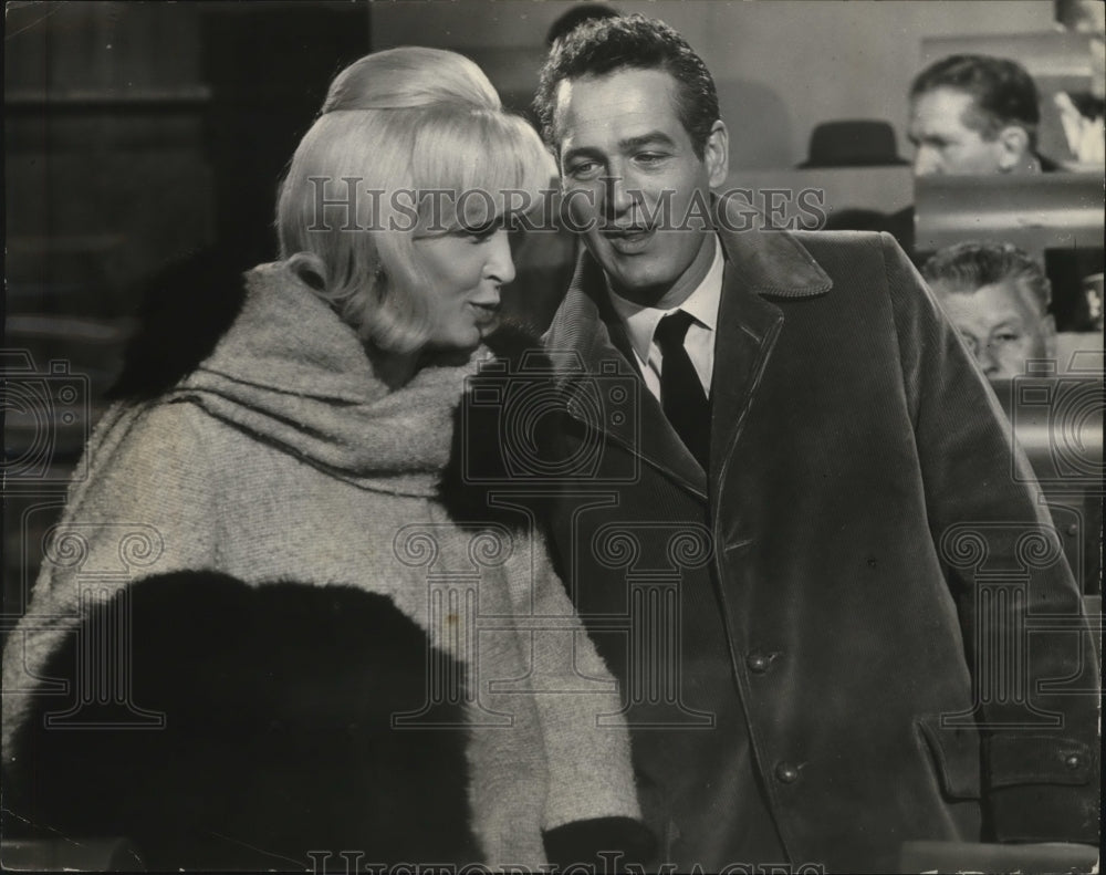 1963 Paul Newman and Joanne Woodward star in "A New Kind of Love" - Historic Images