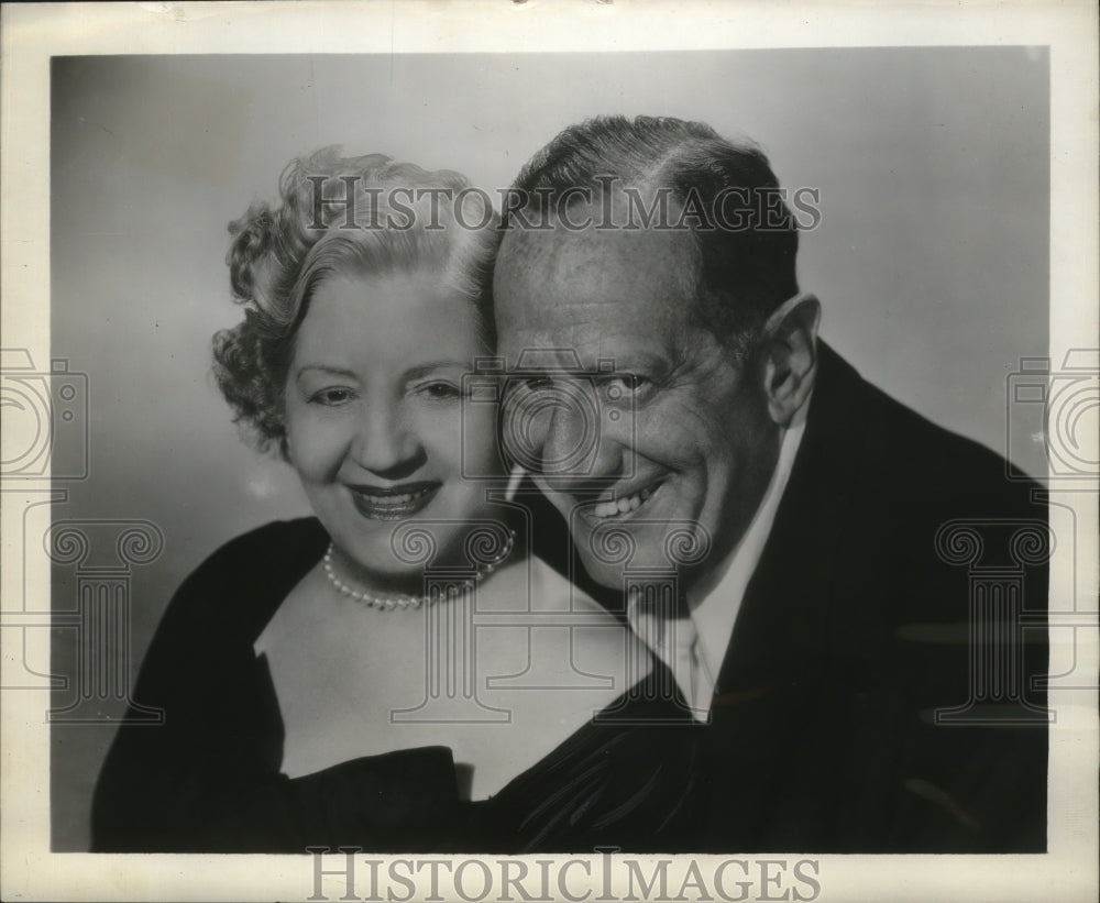 1953 Press Photo Benny Fields and Blossom Seeley to perform in Milwaukee.-Historic Images