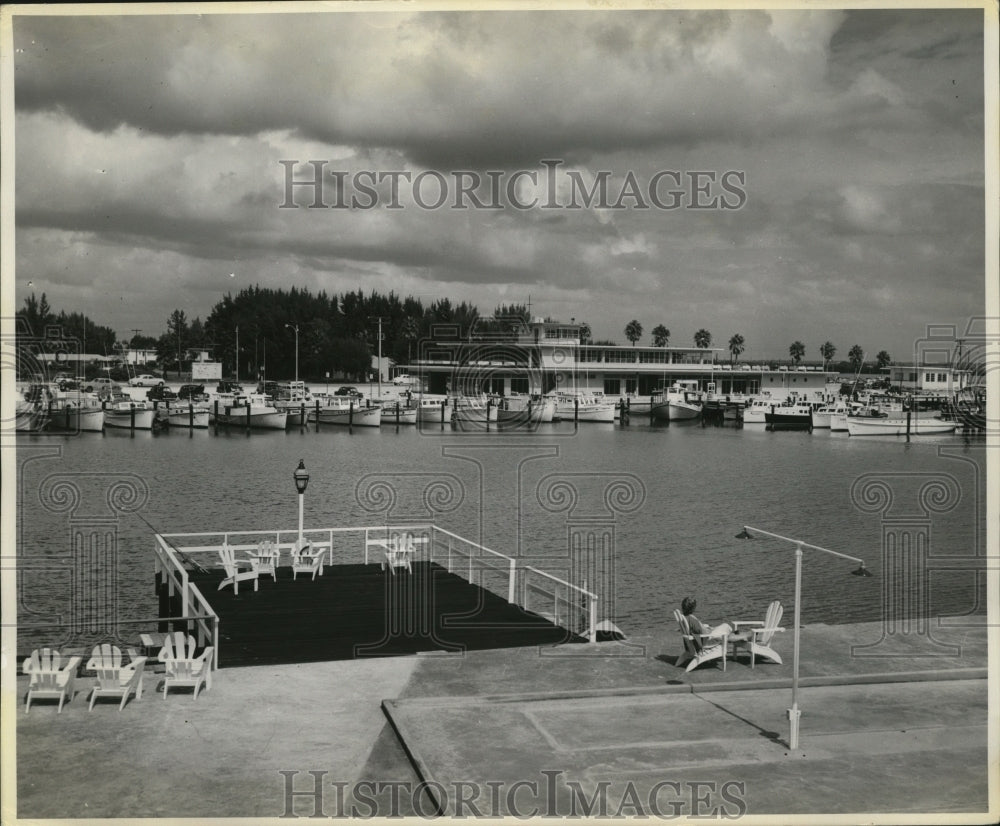 1953 New $300,000 municipal marina in Clearwater, Florida-Historic Images